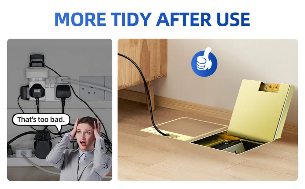 130 recessed floor socket
