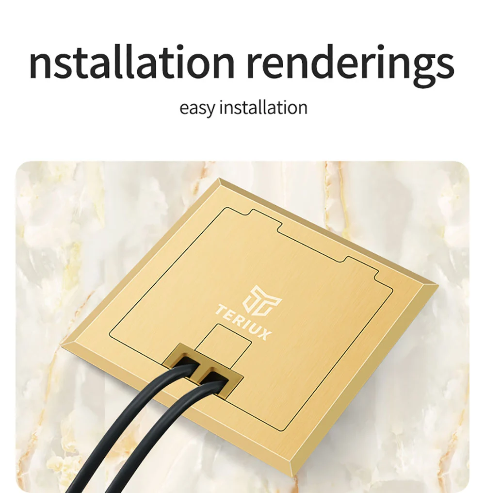 130 Open type Side insertionfloor socket
