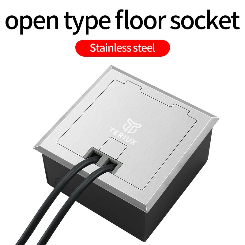 130 Open type Side insertionfloor socket