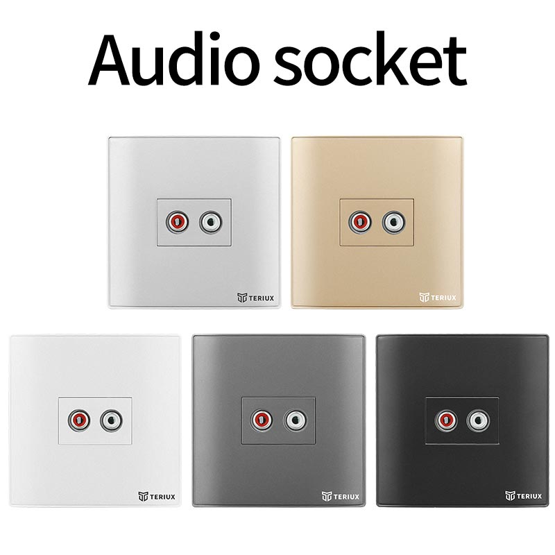 1 Holes Audio wall socket